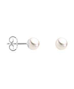 Luna-Pearls - HS1427 - Ohrstecker - 925 Silber rhodiniert - Süßwasser-Zuchtperle
